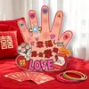 La felicidad está al alcance: Juegos interactivos para bodas en tablero KT, accesorios de boda para la recepción del novio, lanzamiento de aros divertido y creativo para el novio