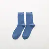 Calcetines de otoño e invierno para hombre, calcetines casuales de color liso vertical para hombre, calcetines de moda para hombre, calcetines, medias para hombre, venta al por mayor