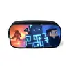 Estuche de Minecraft para Estudiantes de Primaria Bolso de Papelería Simple de Gran Capacidad Estuche de Lápices Impreso para Niños Bolso de Cosméticos Billetera