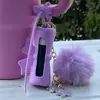 Llavero de Funda Protectora de Silicona para Labial Transfronterizo Funda de Silicona para Labial de Grado Alimenticio Creativa Funda Protectora de Silicona Anti-Rayones para Labial