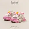 Zapatos para Niñas Dibujos Animados Conejo de Orejas Grandes Primavera y Otoño 2024 Nuevas Zapatillas Deportivas para Niñas Zapatos de Tabla de Moda para Niñas