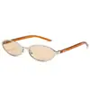 Gafas de Sol Gm para Mujer 26 Nuevo Modelo Europeas y Americanas de Moda Montura Ovalada Pequeña Gafas de Sol de Montura Estrecha de Alta Gama Gafas de Sol Estilo Old Money