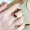 Anel Zhou Jia Tiantian redondo 1G cor moissanita atacado anel de diamante joia de platina caneta de diamante com certificado