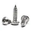 Tornillos Autorroscantes Torx de Cabeza Redonda de Acero Inoxidable 304 con Columna, Antirrobo, M2 M2.3 M3 Cabeza de Hongo Cola Puntiaguda Torx Tornillos para Madera Al por Mayor