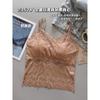 Transmisión en vivo popular 2357 encaje cruzado espalda bonita tirante fino camisola para mujer tubo anti-exposición ropa interior