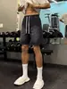 Pantalones Cortos de Mezclilla Rectos Lavados Retro Americano Nely para Hombre, Pantalones de Pierna Ancha Sueltos de Longitud Media Tendencia Hip-Hop Estilo Urbano