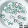 Cuentas de flor de ciruelo glaseadas, regordetas, de 14 mm, con agujeros horizontales, talladas por ambos lados con diseños de flor de cerezo de cinco pétalos, materiales de manualidades DIY para pulseras y collares