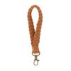 Llavero pulsera de cuerda de algodón tejida a mano, pulsera tejida con colgante, llavero, colgante para llave de coche
