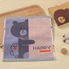 Toalla cuadrada de algodón para guardería, toalla pequeña, pañuelo para niños, diseño de oso de dibujos animados, estilo colgante, para bebé, absorbente para la cara, sin pelo