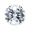 Agujero Doble 3A Ocho Corazones Ocho Flechas Circonita Piedra Suelta Wuzhou Redonda Blanco Brillante Gemas Artificiales de Zirconita Cúbica Cuentas Accesorios DIY
