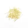 Acessórios de Joalheria Material Agulha Plana Anel de Agulha Bronze Dourado e Prateado Imitação Cor Preservada Amiga do Meio Ambiente do Fabricante Contas de Agulha com Cabeça Plana em Forma de T Branco K