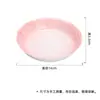 Dinastia Tang e Song Rosa Pintado à Mão Arita Ware Cortina de Contas Suporte para Bule Acessórios para Cerimônia do Chá Bandeja de Cerâmica para Chá Seco Bandeja para Petiscos de Chá Base para Bule