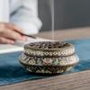 Quemador de aromaterapia con reflujo de incensario cloisonné, incienso creativo para habitación del hogar, incienso, esmalte de color transfronterizo, una generación de cabello