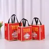Bolsa de Mano de Tela No Tejida con Laminación Termosellada 3D, Bolsa de Empaque Gruesa Personalizada, Bolsa Ecológica Aislante
