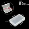 Caja Rectangular de Plástico PP, Caja de Almacenamiento Rectangular, Caja Transparente para Piezas de Almacenamiento, Joyero, Caja de Embalaje para Productos Pequeños al por Mayor