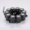 Focos LED de Cadena para Exteriores, Luces de Césped de Alta Potencia, Luces de Proyección Impermeables, Luces para Columnas