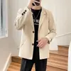Traje pequeño para hombre, chaqueta de otoño, ligero, maduro, moda coreana, negocios, informal, de alta gama, holgado, superior, de moda