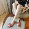 Pantuflas de invierno 2021 para mujer, nuevas, tejidas con un solo personaje, planas, de talla grande, estilo hada, en stock