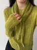 Conjunto de Dos Piezas de Suéter de Punto Suave de Lana Estilo Coreano de Lujo Ligero y Chal para Mujer, Primavera 2026, Camiseta Base Casual Ss997