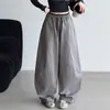 Novas calças casuais de outono para meninas mais velhas, roupas infantis, calças curvas para meninas, estilo loose old money, calças balloon relaxadas