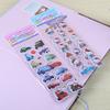 Stickers de burbujas de dibujos animados tridimensionales creativos, pequeños regalos para niños, stickers de recompensa para jardín de niños, papelería al por mayor, lote de stickers lindos