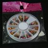 Fabricante Lote Suministro Tienda en Línea Venta Caliente Joyería para Uñas Disco Paquete Color Simulación Oro Mineral Mancha Venta al por Mayor Hecho a Mano