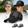 Gorra de Béisbol Nueva de Verano Ligera y Transpirable de Malla con Visera Larga y Logo de Metal con Pedrería de Moda Versátil para Protección Solar