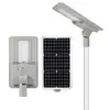 Luz de Calle Solar Integrada de Alto Brillo LED 170Lm/W para Exteriores Instalación 3- 6m Iluminación con Sensor de Radar