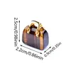Ágata Natural Jade Cristal Piedra Cruda Mini Bolsita de Mano Decoración Pieza de Tallado DIY Adorno Pequeño Regalo Transfronterizo