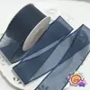 Cinta de tul triangular brillante de doble cara, material para lazo de accesorio para el cabello DIY hecho a mano, accesorio para sombrero de paja de ropa, empaque de caja de regalo