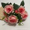 Rosa Yafei de 10 cabeças Adereços Artificiais Rosa Estilo Europeu Atacado Transfronteiriço Buquê Casamento Decoração de Casa Flores Secas Falsas