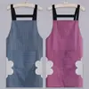 Delantal de cocina impermeable y a prueba de aceite para el hogar, cocina doméstica, nuevo estilo 2026, ropa de trabajo para catering y trabajo, versión estampada para mujer
