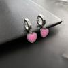 Pendientes Europeos y Americanos de Acero de Titanio Transfronterizos, Pendientes Metálicos de Alto Gama de Diseño Único en Forma de Corazón, Pendientes de Acero Inoxidable que No se Desvanecen al por Mayor