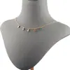 Pulsera con colgante de gota de agua de circón incrustado en oro real de 18 quilates electrochapado, collar, coronas antiguas de bricolaje, todo el material para pendientes