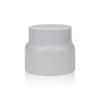 Botella de crema de porcelana blanca de 50 g, botella de crema para mascarilla, botella de crema de boca ancha de cerámica blanca, botella de crema para dama, venta al por mayor