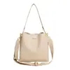 Bolso Cubo Vintage con Patrón de Lichi para Mujer, Bolso de Mano Simple y Versátil para Principios de Otoño, Adecuado para el Viaje Diario, Bolso de Hombro y Cruzado