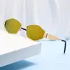 Óculos de Sol Poligonais Mais Quentes da Amazon, Novo Estilo da Moda Transfronteiriço, Óculos de Sol de Metal Personalizados, Óculos de Sol para Homens e Mulheres, Garotas Populares