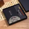 Cuaderno Tejido de Bambú Estilo Chino A5 Grueso Bloc de Notas de Negocios Creativo Tendencia Nacional Retro Corporativo Logo Personalizado