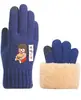 Guante de Lana Reciclada Rpet Guantes Táctiles de Acrílico Rpet Guantes de Punto Completamente de Nitrilo Forrados de Lana Fábrica Personalizada