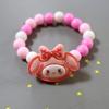 Pulsera Nueva de Dibujos Animados para Niñas, Pulsera de Perlas de Colores Sanrio para Niños, Pulsera de Perlas de Colores Nueva para Niñas, Pulsera de Princesa