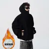Chaqueta con capucha deconstruida de peso pesado transfronteriza para hombre y mujer, temporada otoño e invierno, diseño de marca de moda, sudadera combinada, sudadera con capucha de alta costura