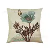 Fronha de Almofada de Venda Quente Primavera e Verão Amazon Temu com Estampa Floral Digital para Cama, Sofá, Carro, Capa de Almofada
