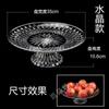 Pote de Doces de Cristal Acrílico Atacado Prato de Frutas Transparente de Plástico com Suporte Prato Especial para Petiscos Ktv Sementes de Melão Utensílios de Mesa