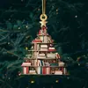 Adornos Creativos para Colgar en el Coche Árbol de Navidad Nuevos Productos Transfronterizos Decoraciones Acrílicas Navideñas Decoraciones para el Hogar Festivas
