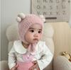 Gorro de Bebé Invierno Gorro de Lana Lindo Suave Protección para las Orejas Gorro Cálido para Bebé Gorro Cortavientos con Cordones Gorro