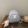 Mochila linda de conejo con lunares estilo coreano para mujer, mochila escolar de dibujos animados de diseño nicho para estudiante, mochila versátil de gran capacidad