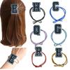 Estilo coreano Simples Carta Preta Headwear Anel de Cabelo Corda de Cabelo Etsy Corda de Cabelo Simples Anel de Cabelo Feito à Mão Anel de Cabelo Cartoon Criativo