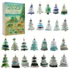 Calendario de Cuenta Regresiva Árbol de Navidad de Vidrio Marino Transfronterizo Caja Sorpresa Adornos de Árbol de Navidad Estilo Vidrio Marino Colgantes Acrílicos