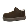 Botas de Nieve Little Potato para Mujer 2026 Invierno Nuevas Antideslizantes Suela Plana Con Felpa Calientes Caña Alta Botines Cortos Pan Birken Zapatos de Algodón