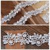 Renda Branca Vazada Bordada Acessórios de Renda Roupas Colar Porta-Cartões de Roupa Artesanal DIY Borda Estreita Decorativa